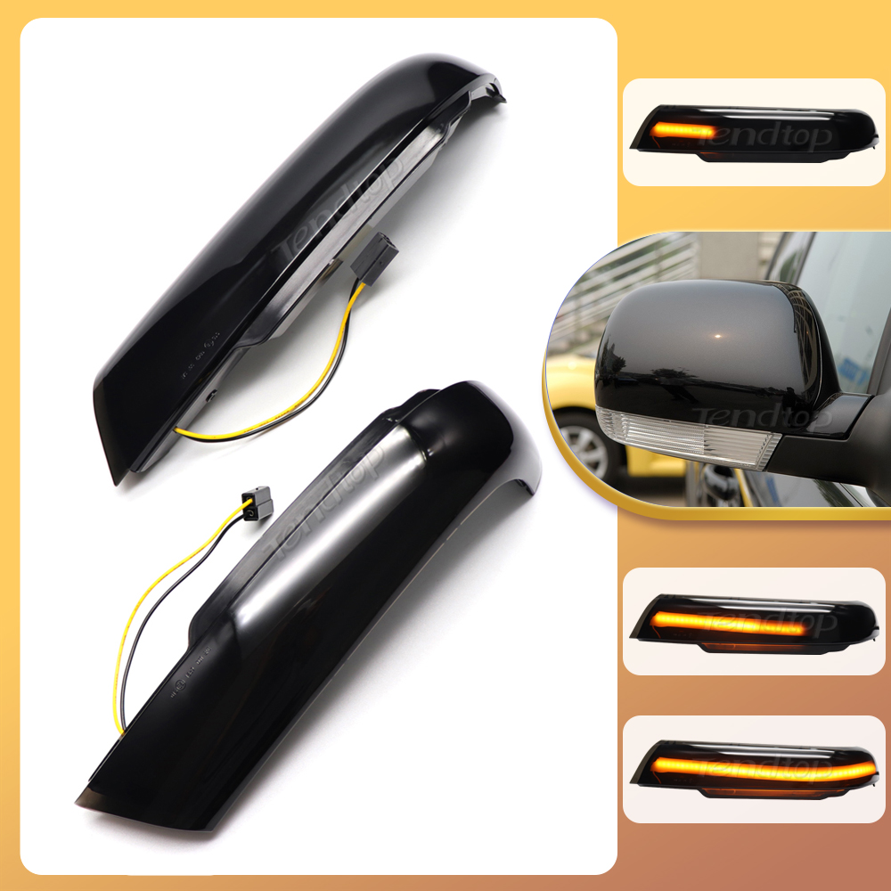 Dinâmico led turn signal repetidor sequencial luz piscando espelho lateral lâmpada para vw volkswagen touareg i mk1 7l 2002 2003 2004-06