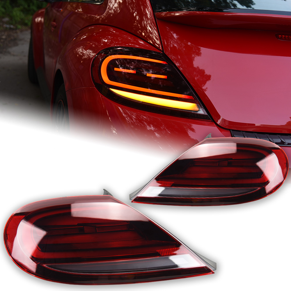 Estilo do carro para VW Beetle Luzes Da Cauda 2013-2019 Sinal de halogênio Lâmpada de Cauda Luz Da Cauda LEVOU DRL Freio Reverso auto Acessórios
