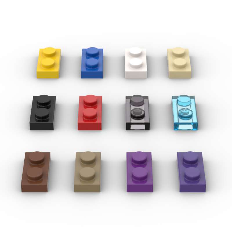 MOC 10PCS 3023 Plate 1x2 Building Blocks Kit High-Tech Board Light Board Bricks Particle DIY Idea Toy Children Birthday Kid Gift