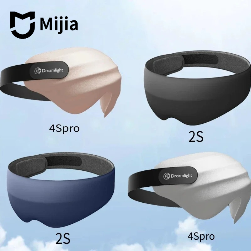 Antifaz para Dormir Mijia Dreamlight 4S Pro, Ayuda para Dormir Estereoscópica 3D para Hombres, Mujeres y Adultos, Ajustable, Portátil, con Bloqueo Total de Luz