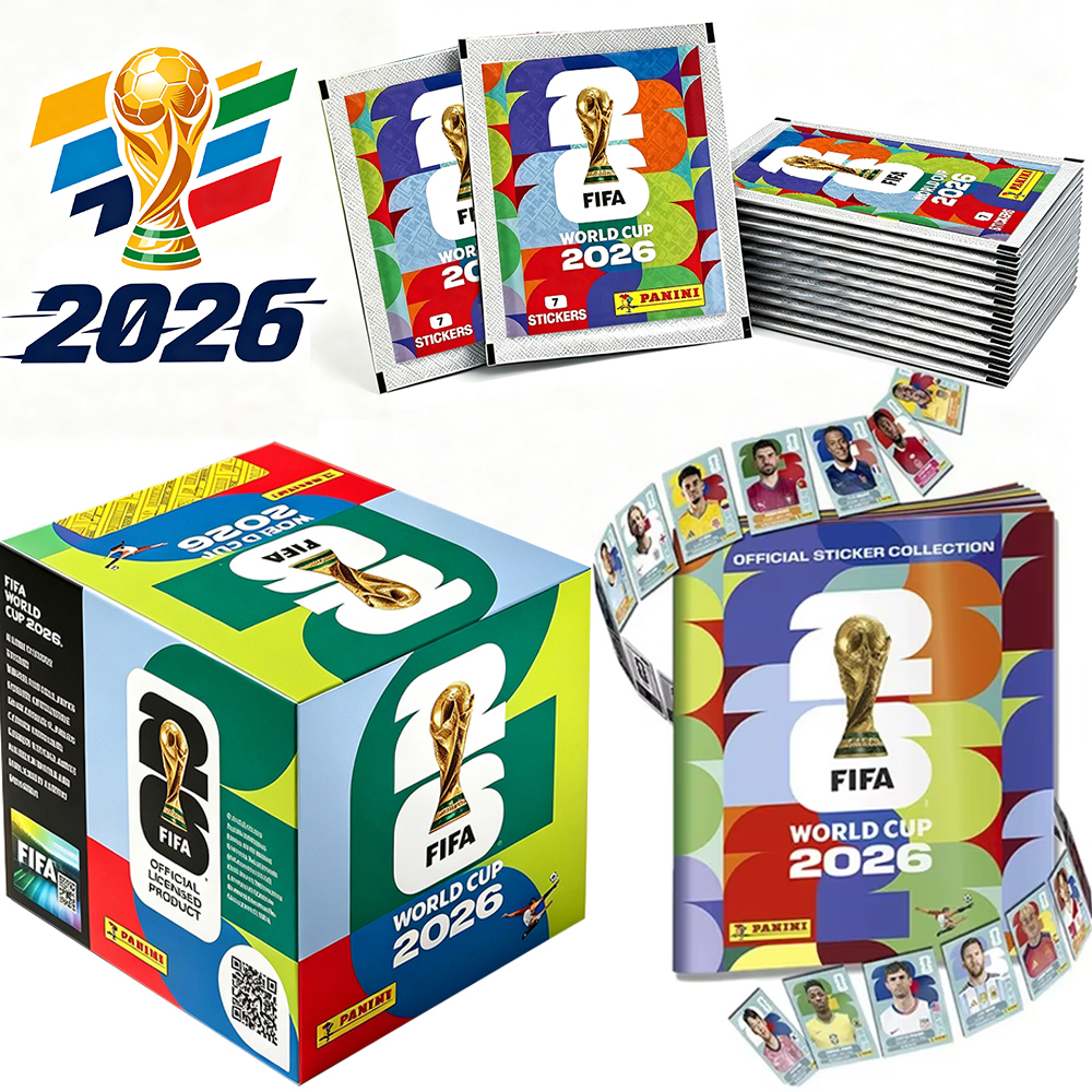 Echte 2026 FIFA World Cup Panini Original-Aufkleber Internationale Version Seltene Sammlung Fußball-Fan-Souvenir Geschenk