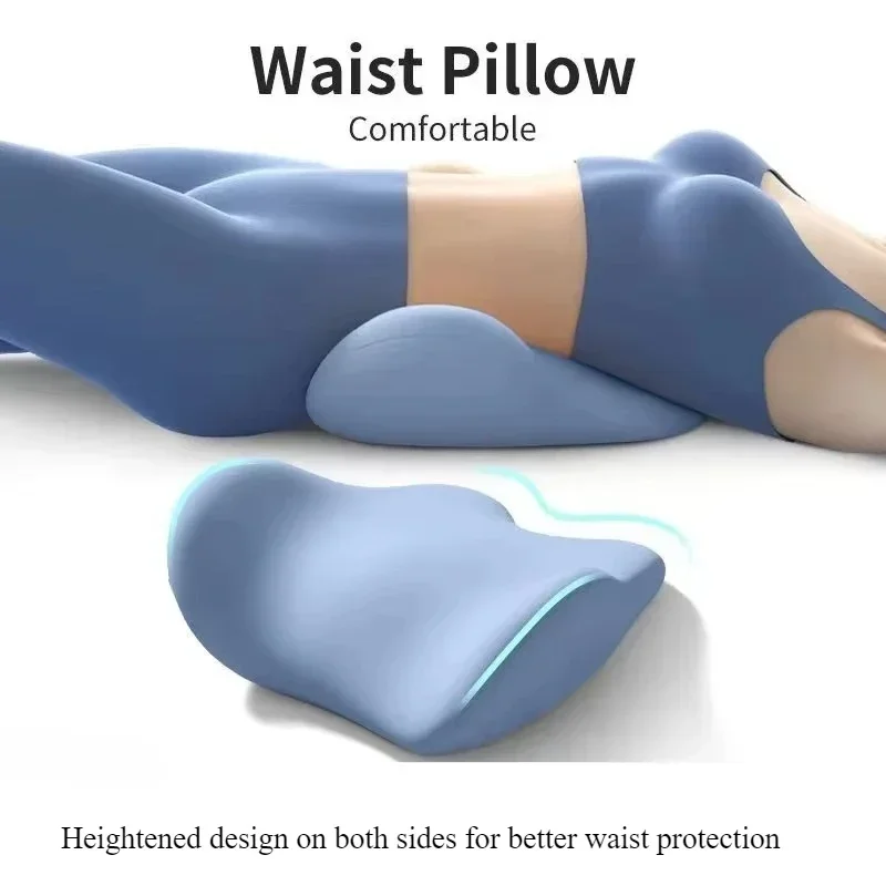 Specjalna Poduszka Podparcia Lędźwiowego Poduszka Lędźwiowa do Spania Ergonomiczna Miękka Wygodna Pamięciowa Bawełna Podparcie Lędźwiowe na Łóżku Podparcie Pleców na Wypukłość Lędźwiową