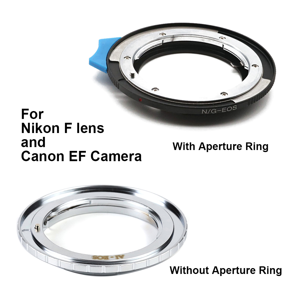 NIK - EOS voor Nikon F lens naar Canon EOS EF / EF-S camera-aansluiting adapterring F - EF voor Canon EOS 5D 6D 7D 90D 1000D etc.