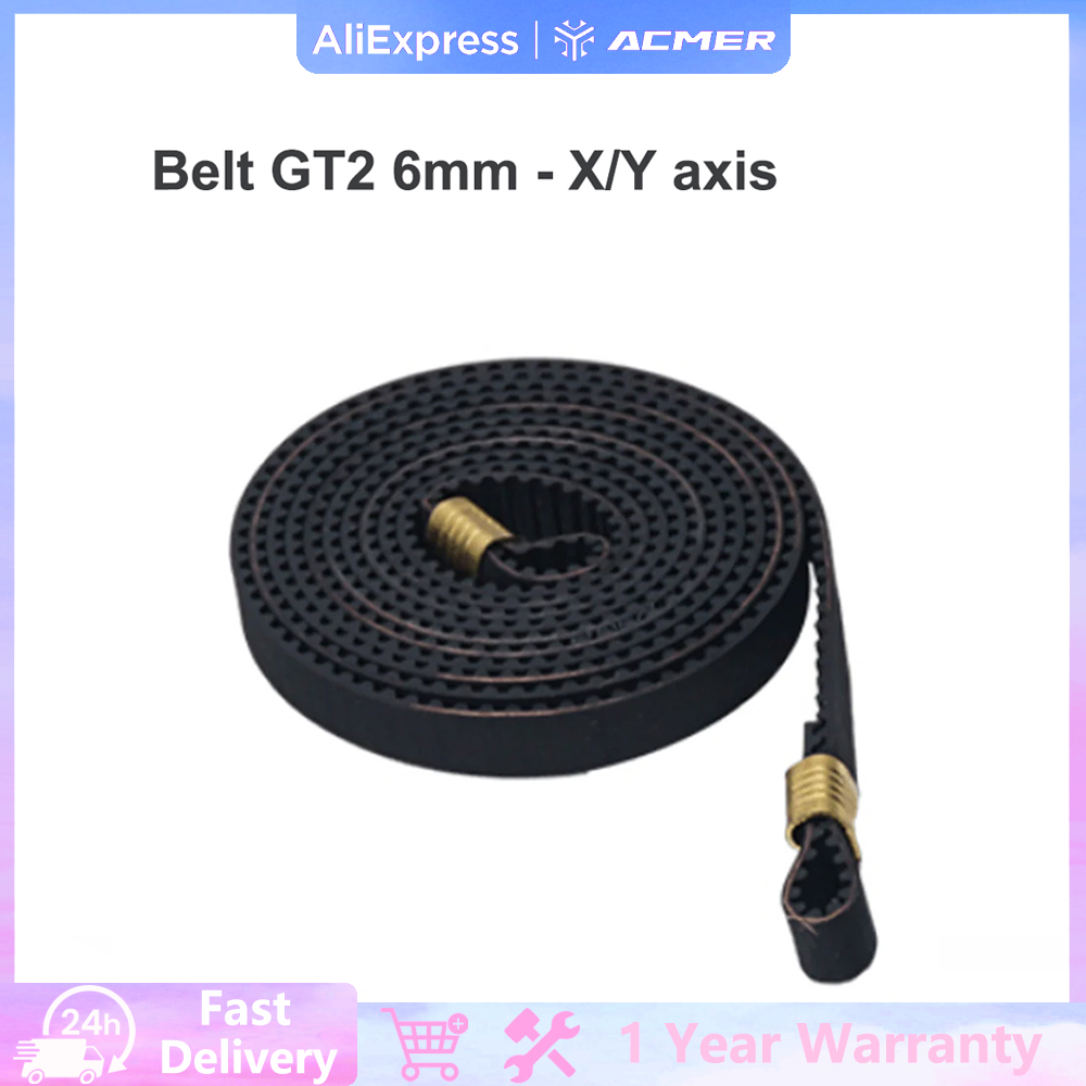 Belt GT2 6mm Width Synchronous Belt Length 5M Conveyor Belt Pulley Kit for CNC Laser Engraver Parts X/Y axis for ACMER P1/P2