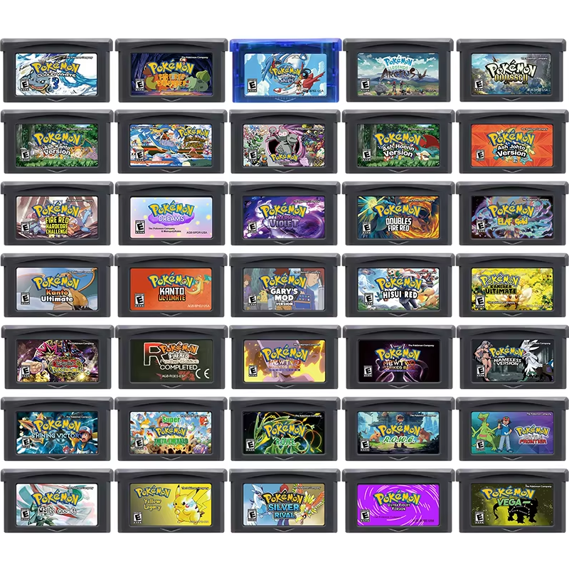Игровой картридж GBA Pokemon Series Odyssey Ultraviolet Doubles FireRed Silver Rival Rom Hack, карта для игровой консоли