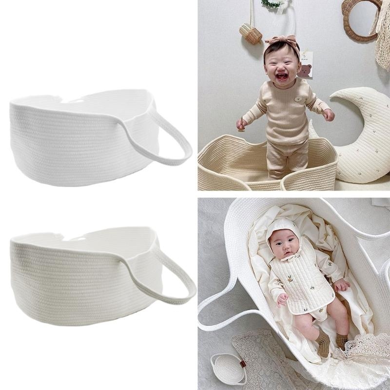 J15U – panier Portable pour bébé, pour transporteur, corde en coton tissée, berceau pour nouveau-né, lit couchage, berceau,