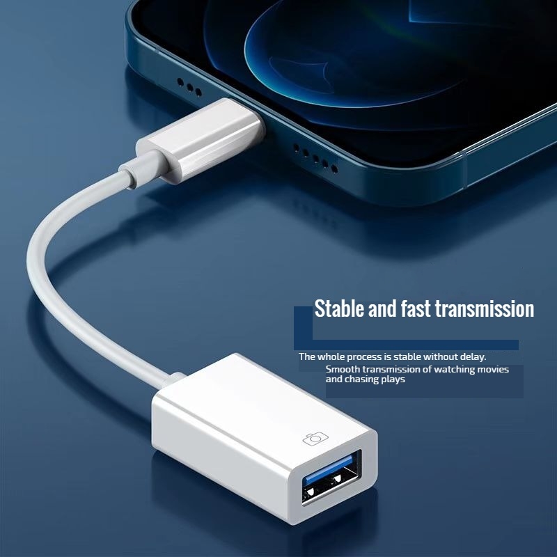 8-pins naar USB Lightning naar USB OTG-adapter voor U Disk Mouse Toetsenbord Opladen Camera Kaartlezer Data Converter