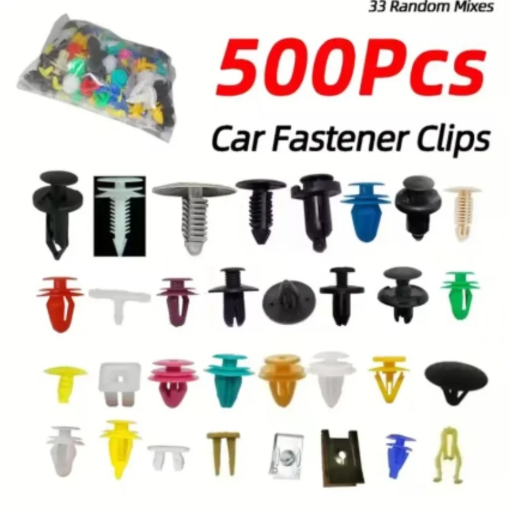500/200/100 Uds 30 tipos de sujetadores universales mixtos para parachoques de coche Clips retenedor sujetador de coche remache revestimiento de Panel de puerta para todos los coches
