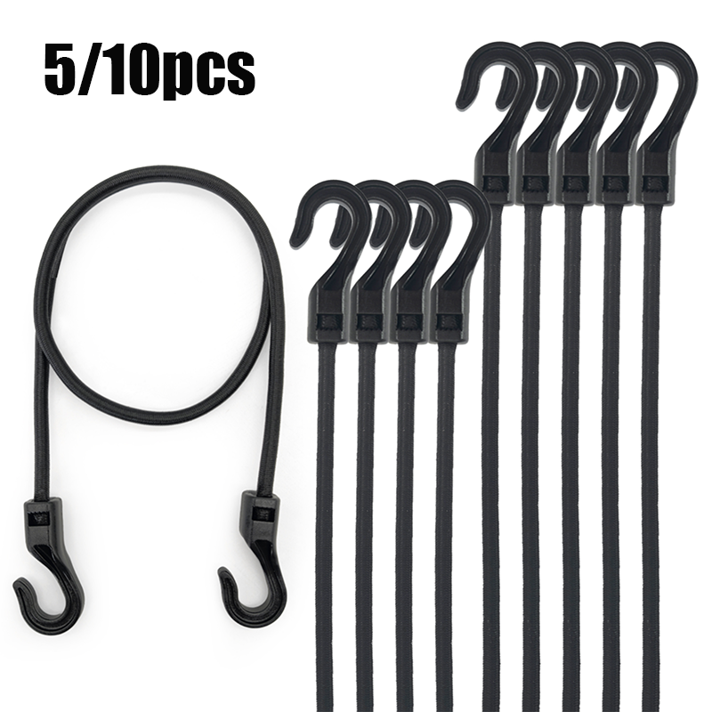 5/10 pièces 40cm cordon élastique extensible avec crochet corde en caoutchouc élastique polyvalente bagages de cyclisme cordes de liaison accessoires de Camping