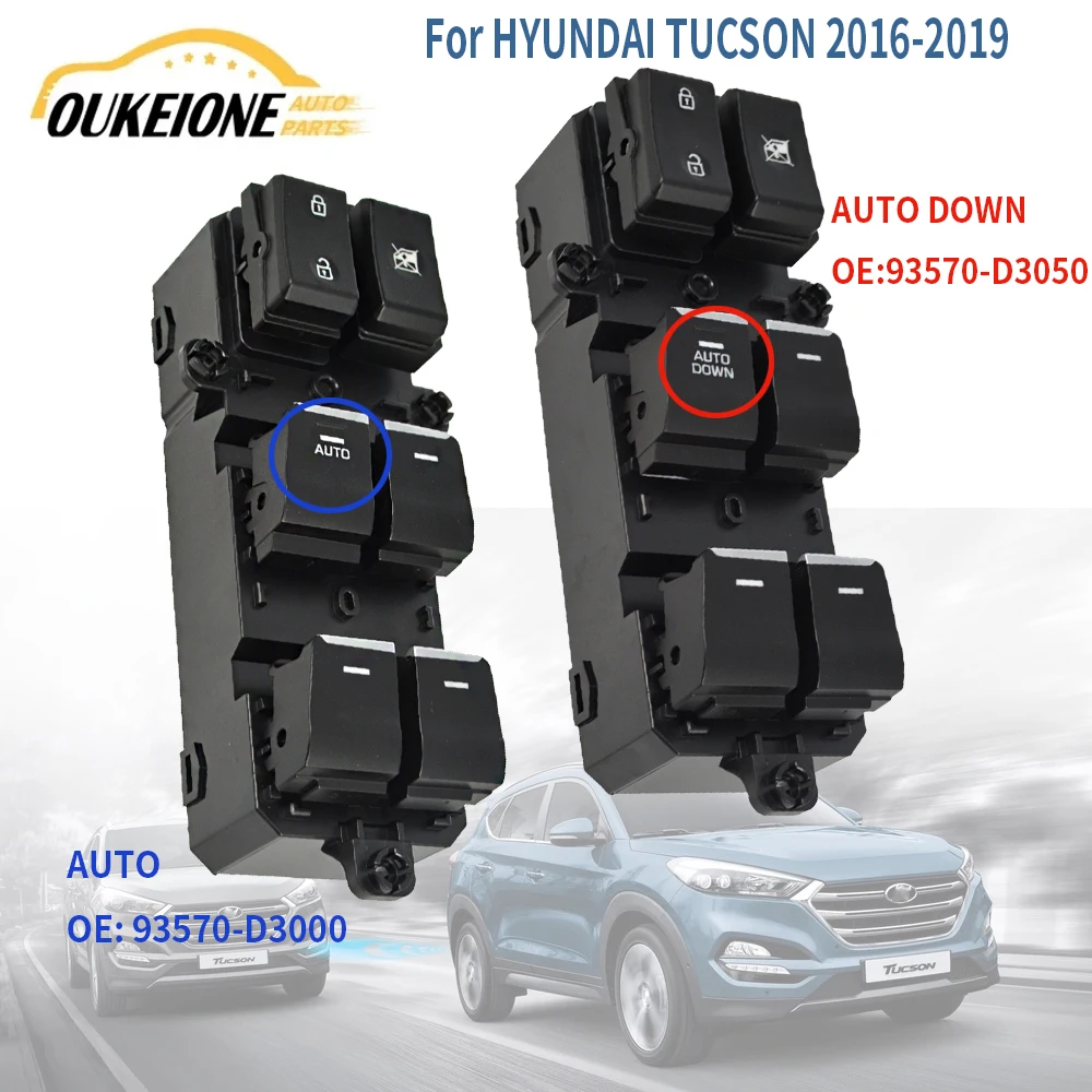 Аксессуары для Hyundai TUCSON 2016 2017 2018 2019, электрический переключатель окна, кнопка управления стеклом 93570D3000 93570D3050