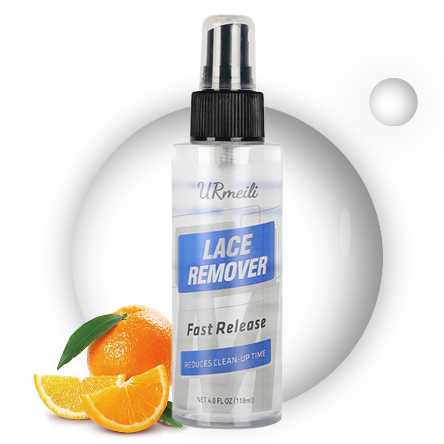 Spray removedor de extensiones de cabello y cinta adhesiva: fórmula de acción rápida, suave y no graso para una fácil limpieza