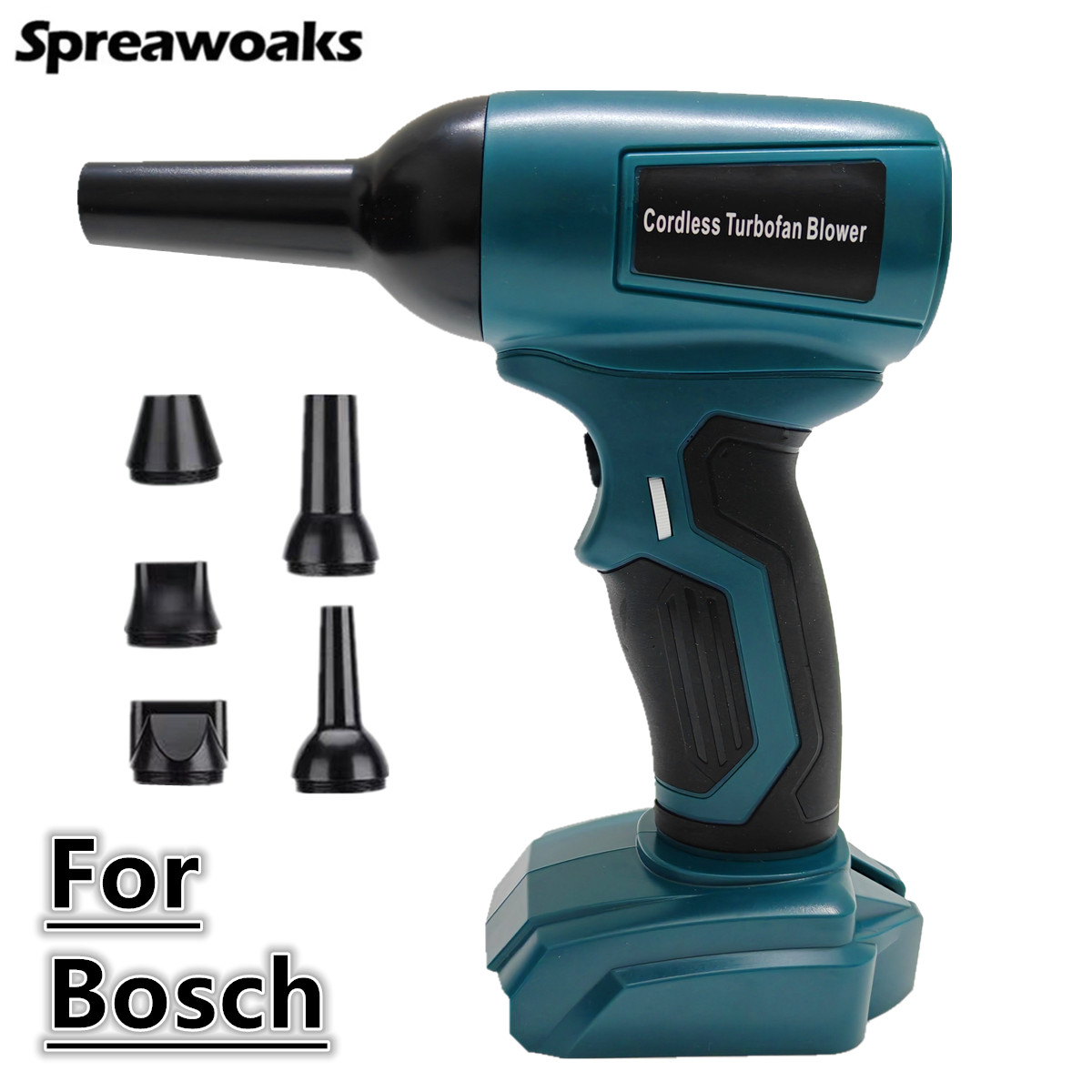 Для аккумулятора Bosch 18 В, бесщеточный турбореактивный вентилятор, мини-воздушная тряпка 130000 Мощный вентилятор об/мин для автомобиля, ПК, компьютерной клавиатуры, домашней очистки