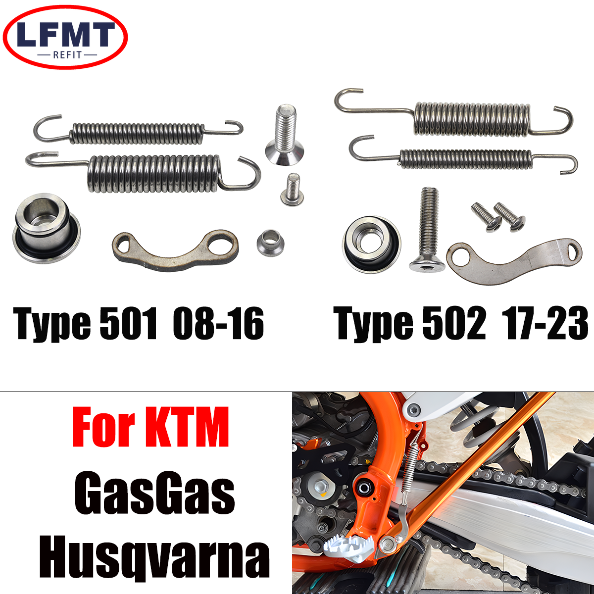 Ständer Seitenständer Federsatz für KTM Motocross EXC EXCF XC XCF XCW XCFW TPI 6 Tage 125 150 200 250 300 350 400 450 500 17-23