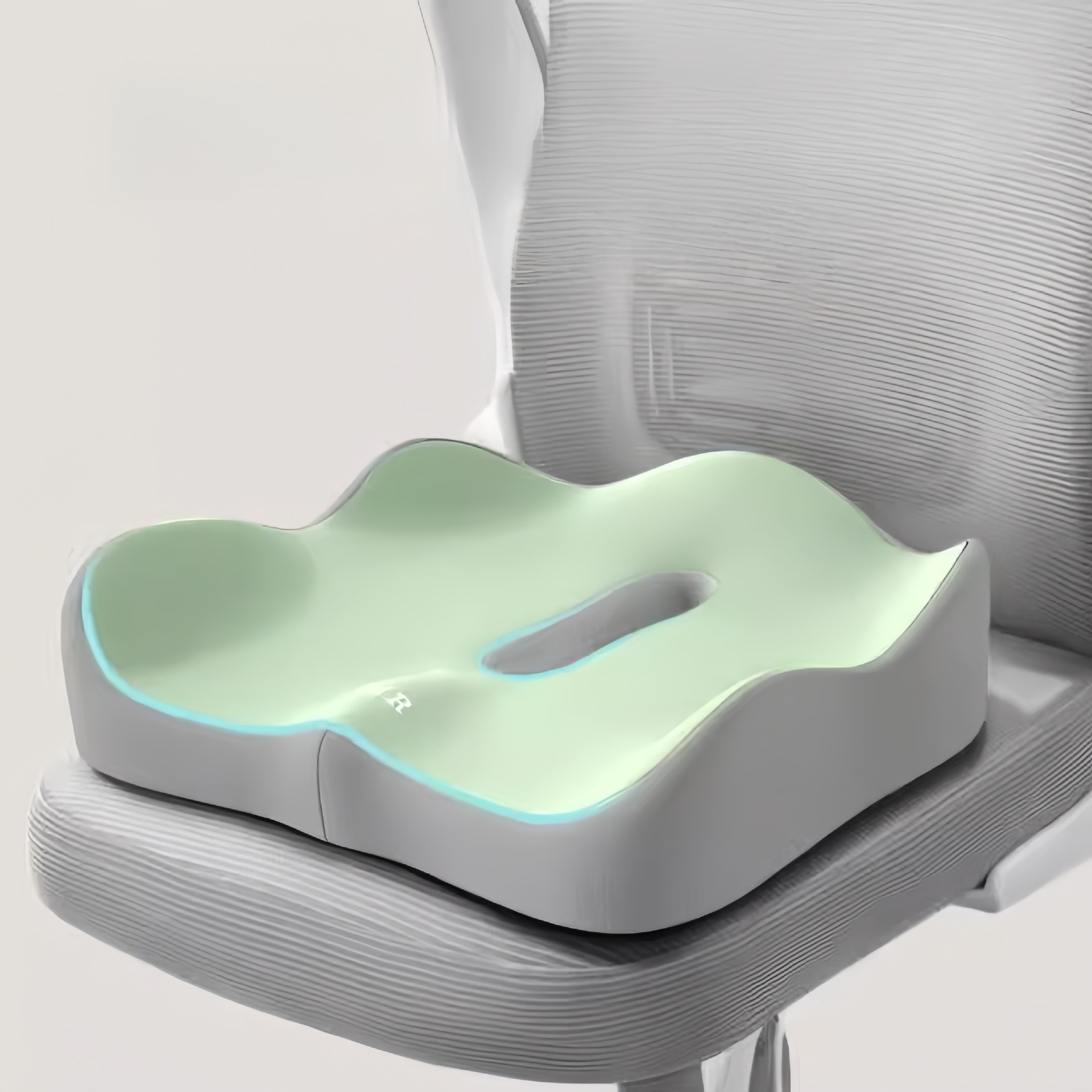 Cojín Lumbar 3D para Auto, Espuma Viscoelástica Ergonómica para Alivio del Dolor Lumbar, También para Oficina y Silla de Ruedas (1 Pieza)