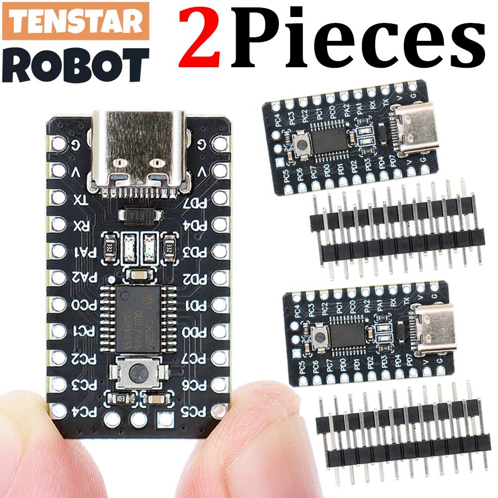 TSTARDEV 2 uds negro CH32V003 Placa de desarrollo placa de sistema mínimo placa central RISC-V CH32V003F4P6 módulo microcontrolador