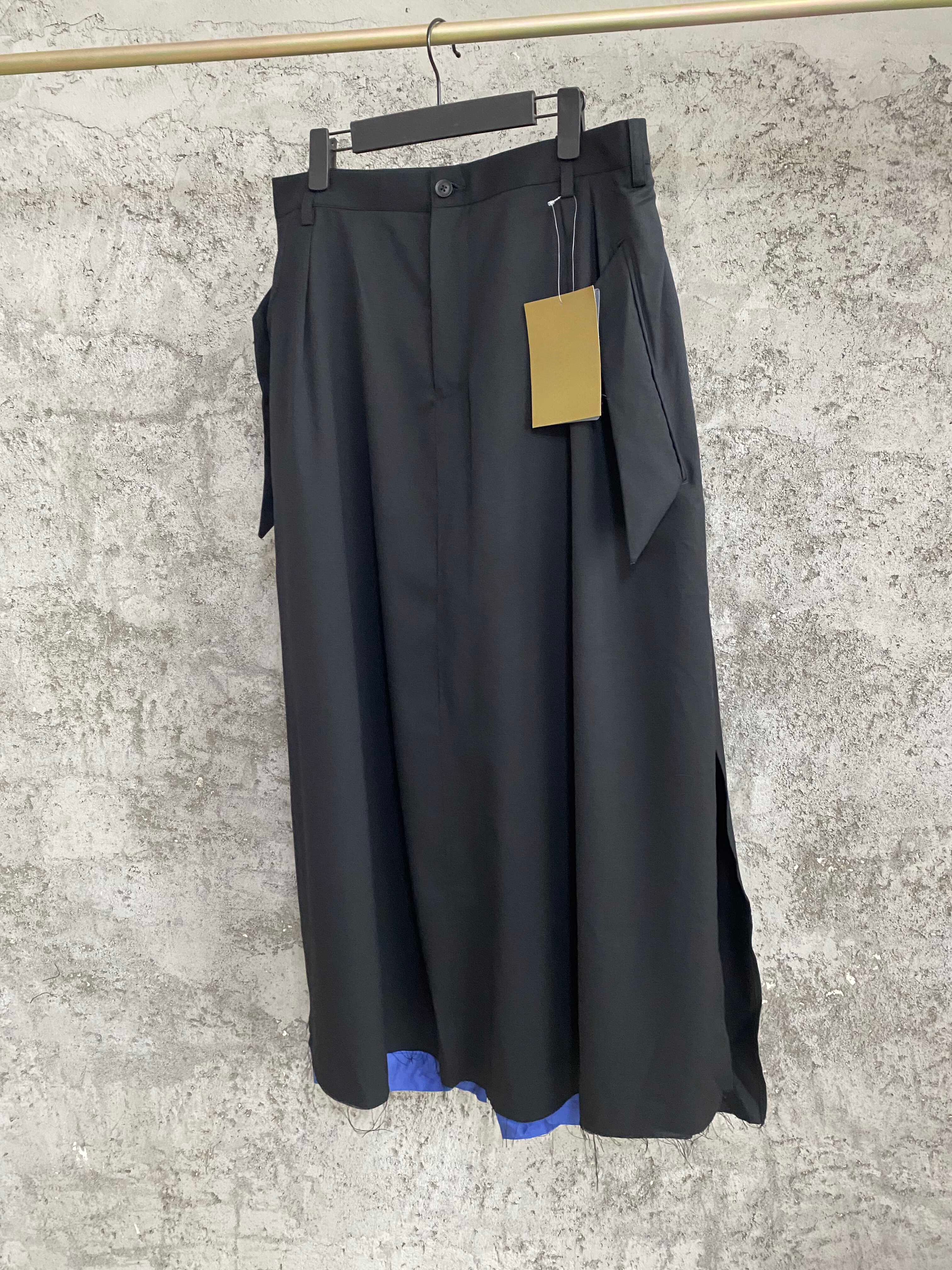 TOP-YAMAMOTO design original estilo férias bolso grande calças casuais com vários botões, calças compridas soltas e confortáveis