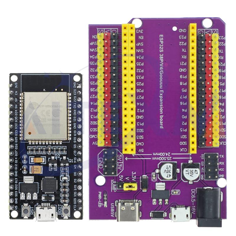 ESP32 Development Board TYPE-C/MICRO USB CP2102 WiFi + Bluetooth Dual Core ESP32-DevKitC-32 ESP-WROOM-32 Uitbreidingskaart 38 PINS