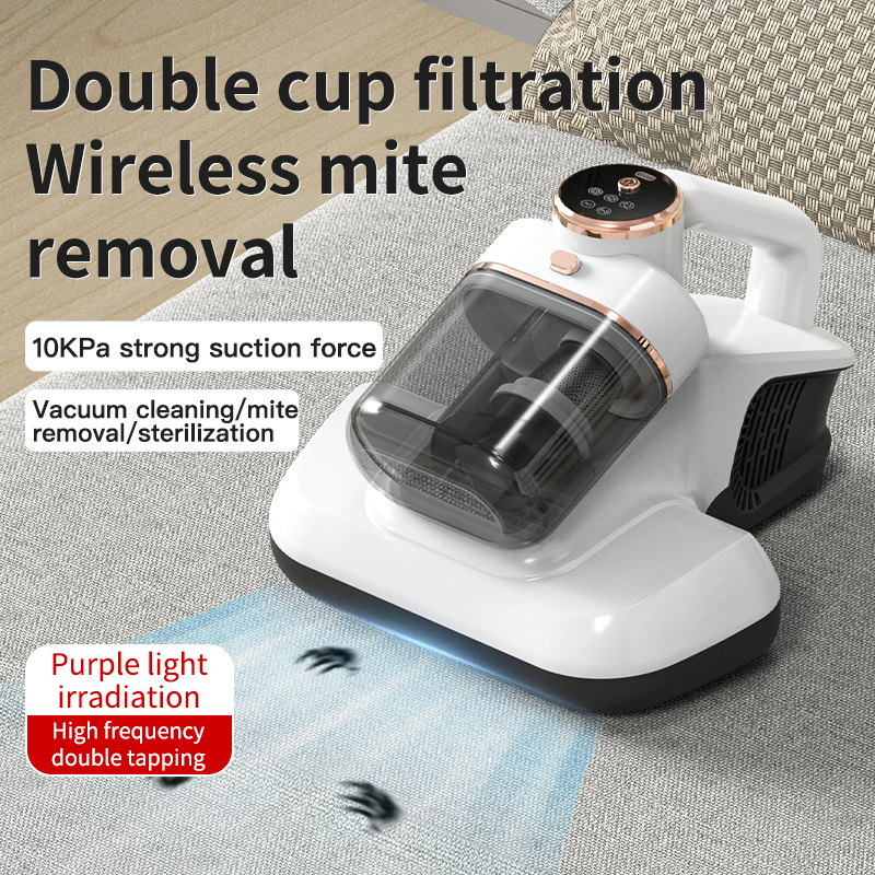 2025 Intelligenter Milbenentferner Dual Cup Milbenentferner Dreistufiger Milbenentferner Bettmontierter Haushaltsstaubsauger