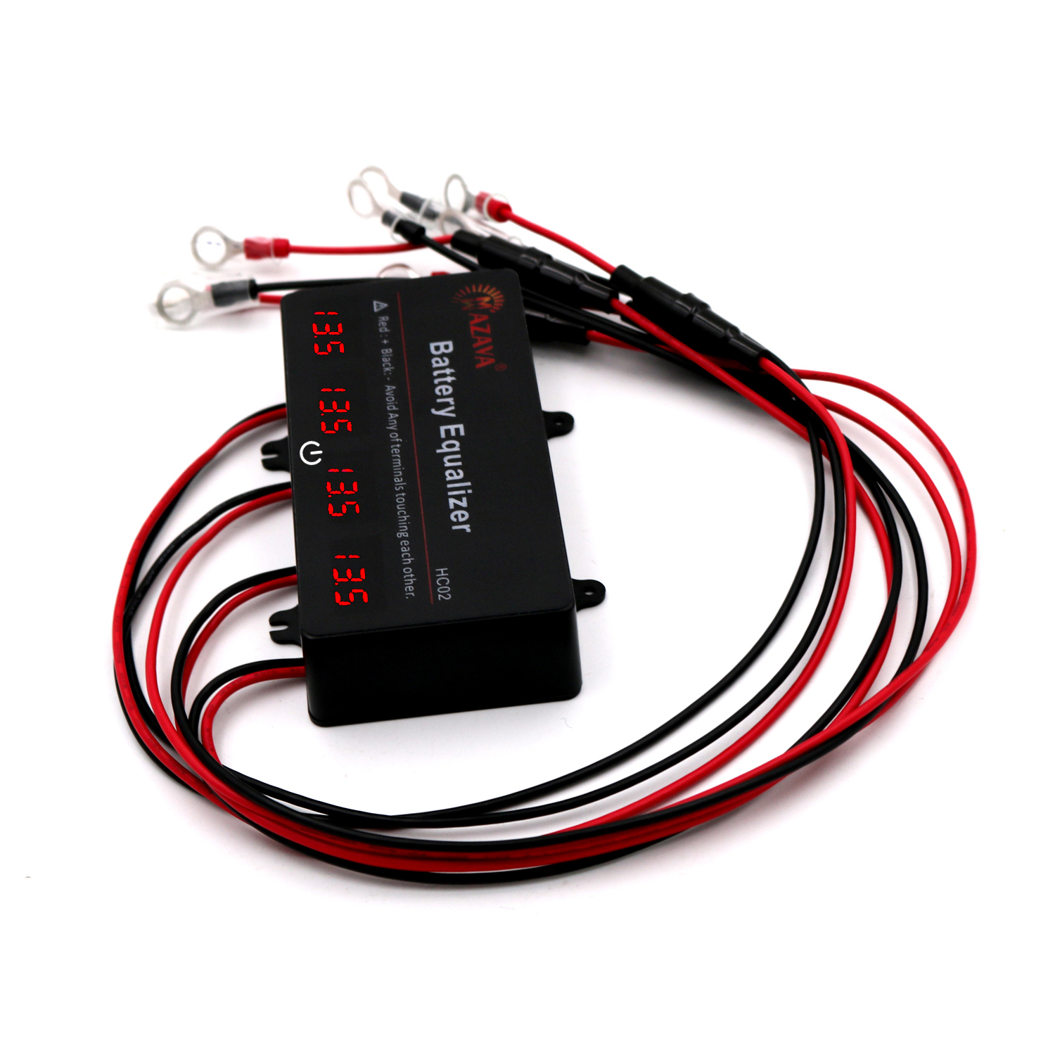 เครื่องปรับสมดุลแบตเตอรี่ Mazava HC02 LED Display สำหรับแบตเตอรี่ 12V จำนวน 4 ก้อน  บาลานเซอร์ 4S แบบแอคทีฟ สำหรับแบตเตอรี่ตะกั่วกรด และ LiFePO4