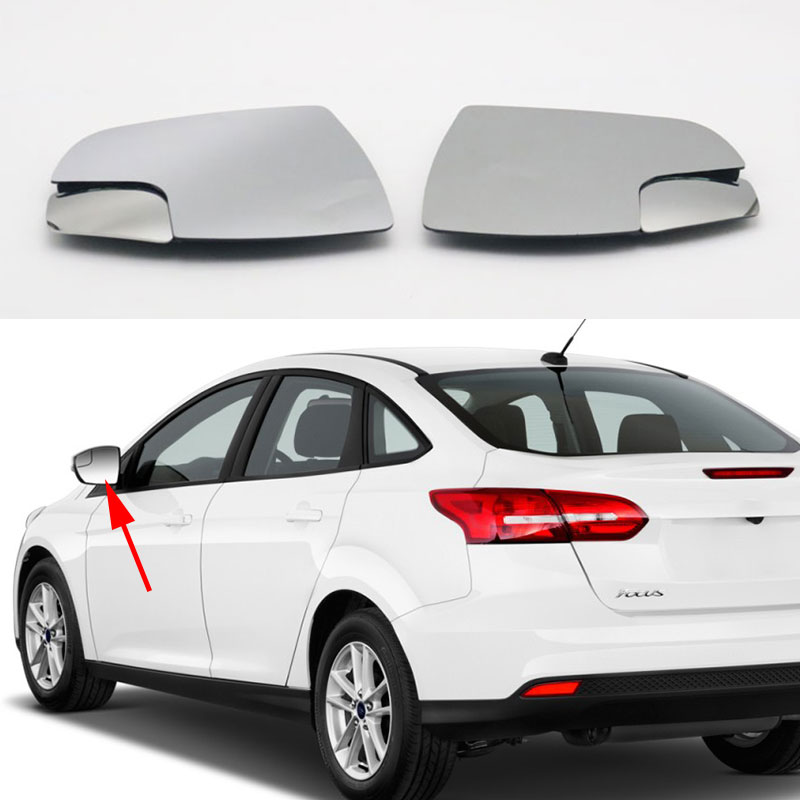 For USA Version for Ford Focus 2012 2013 2014 2015 2016 2017 Auto Left Right Side Heated Wing Door  Rearview Mirror Glass