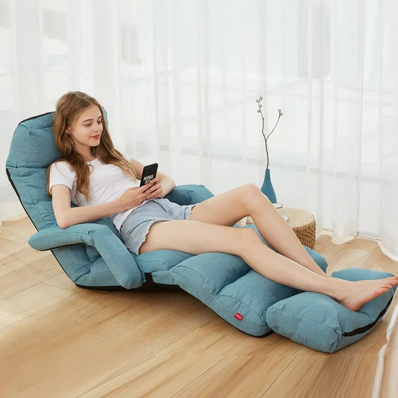 Convertible Nap Daybed Couch, Folding Recliner Chair for Small Spaces, Removable Cover Floor Sofa & Minimalist Lounger