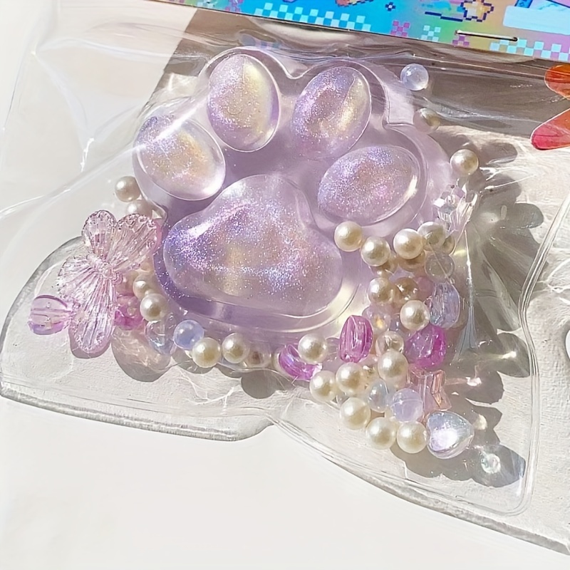 1 PC Squishy โปร่งใส Cat Claws บีบของเล่นเด็กผู้ใหญ่ Soft Pinch POP Fidget ของเล่นผีเสื้อลูกปัดฮาโลวีนคริสต์มาส