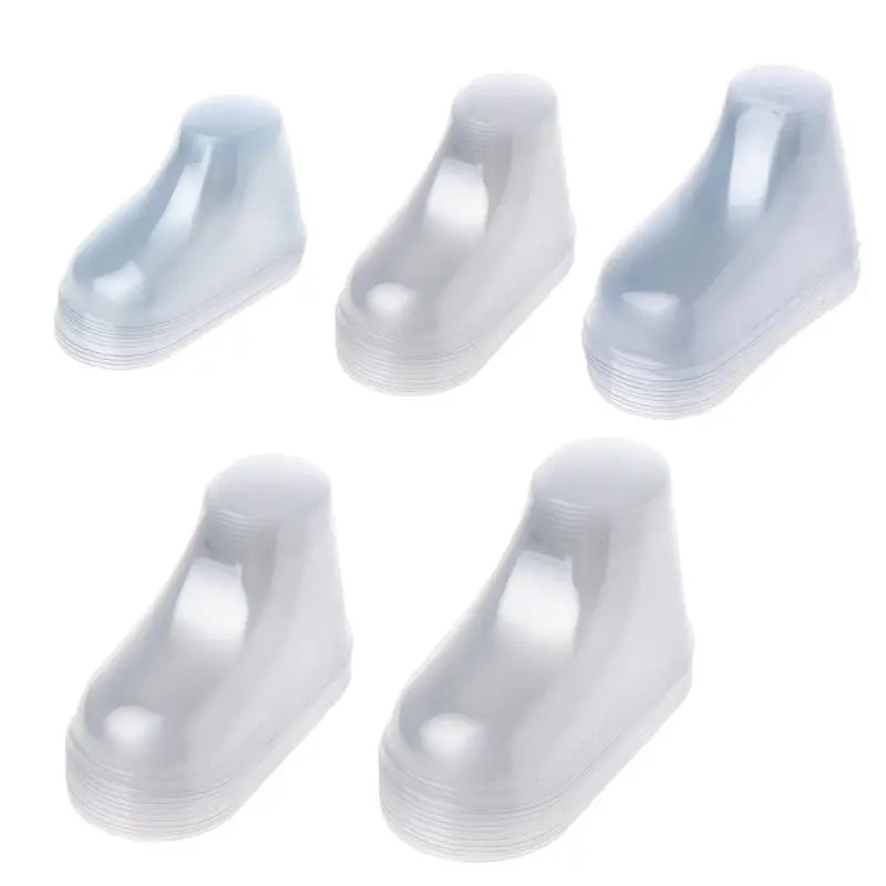 10-50 szt. Formy do modelowania butów dziecięcych 8cm 9cm 10cm 12cm, przezroczyste plastikowe napinacze do butów z PVC, wielokrotnego użytku i nieodkształcalne