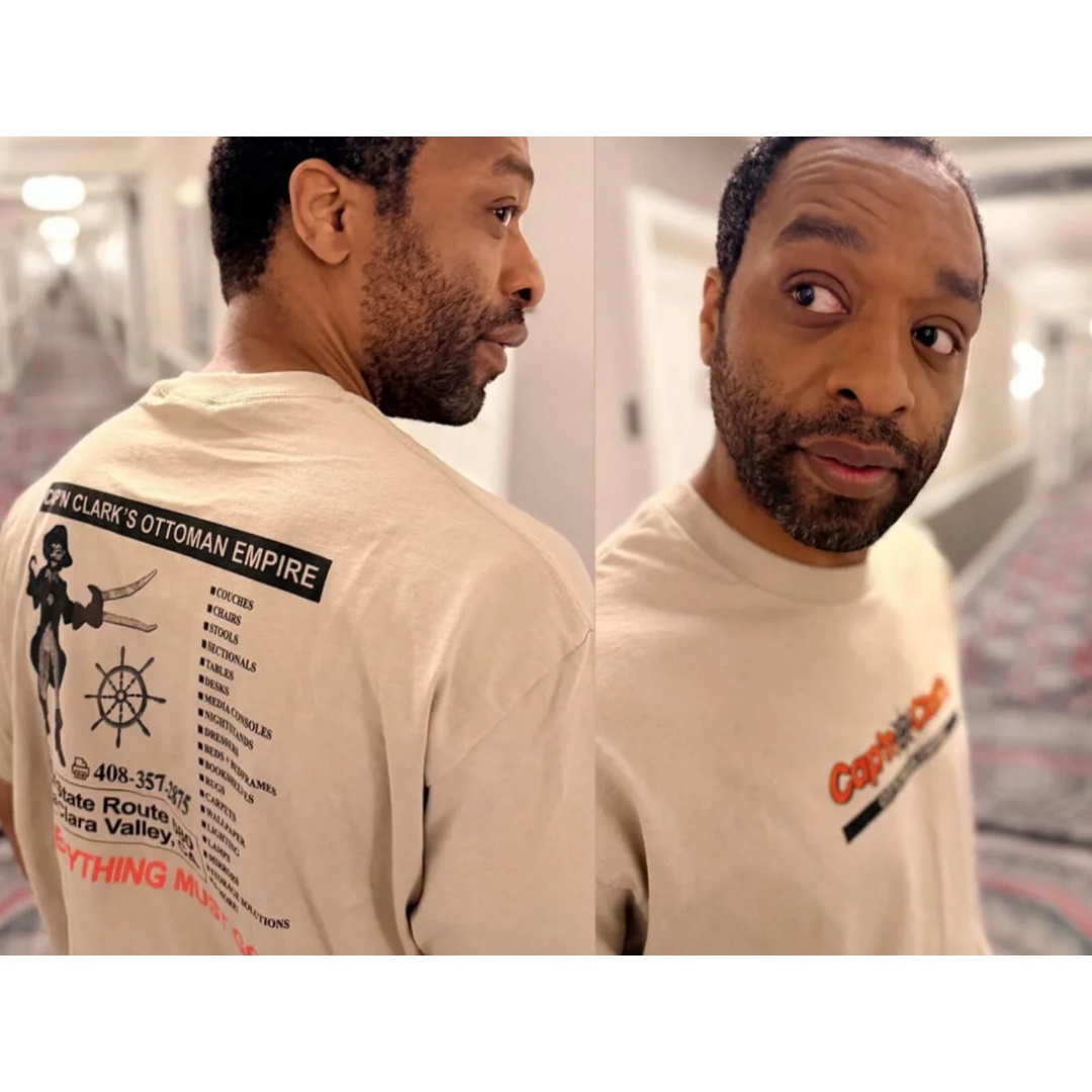 Футболка Chiwetel Ejiofor Cap'n Clark's Ottoman Empire, футболка из фильма Backrooms, летняя мужская футболка из чистого хлопка, женская футболка Y2k ﻿