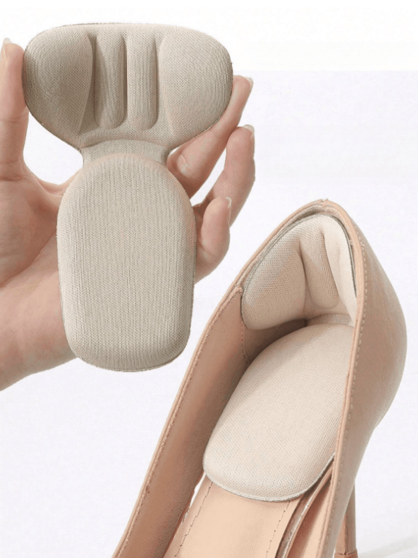 5 pares de almohadillas para el talón, almohadillas elásticas para zapatos, almohadillas grandes para el talón, almohadillas para hombres y mujeres, mejoran el ajuste y la comodidad de los zapatos, evitan que el talón