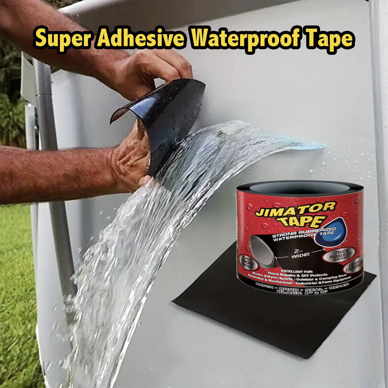 Fita impermeável super forte: pare vazamentos, reparos de vedação e isolamento de tubos de PVC instantaneamente!