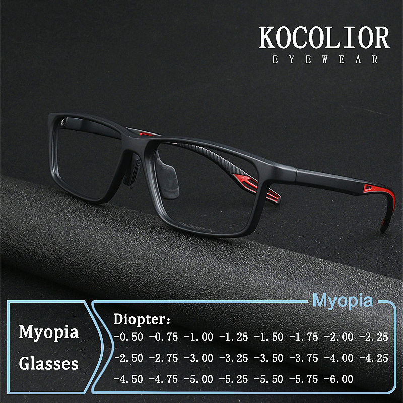 Ultra-light Professional Sports Glasses Men Frame Myopia Glasses Prescription Photochromic Anti Blue Ray Femal Nearsight Eyewear