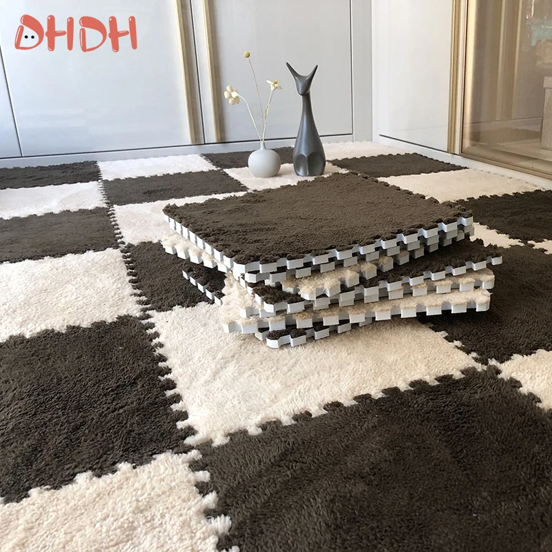 10/20 pçs macio de pelúcia crianças tapete do jogo do bebê tapetes das crianças brinquedos eva espuma tapete das crianças quebra-cabeça interlock tapetes 30*30 cm