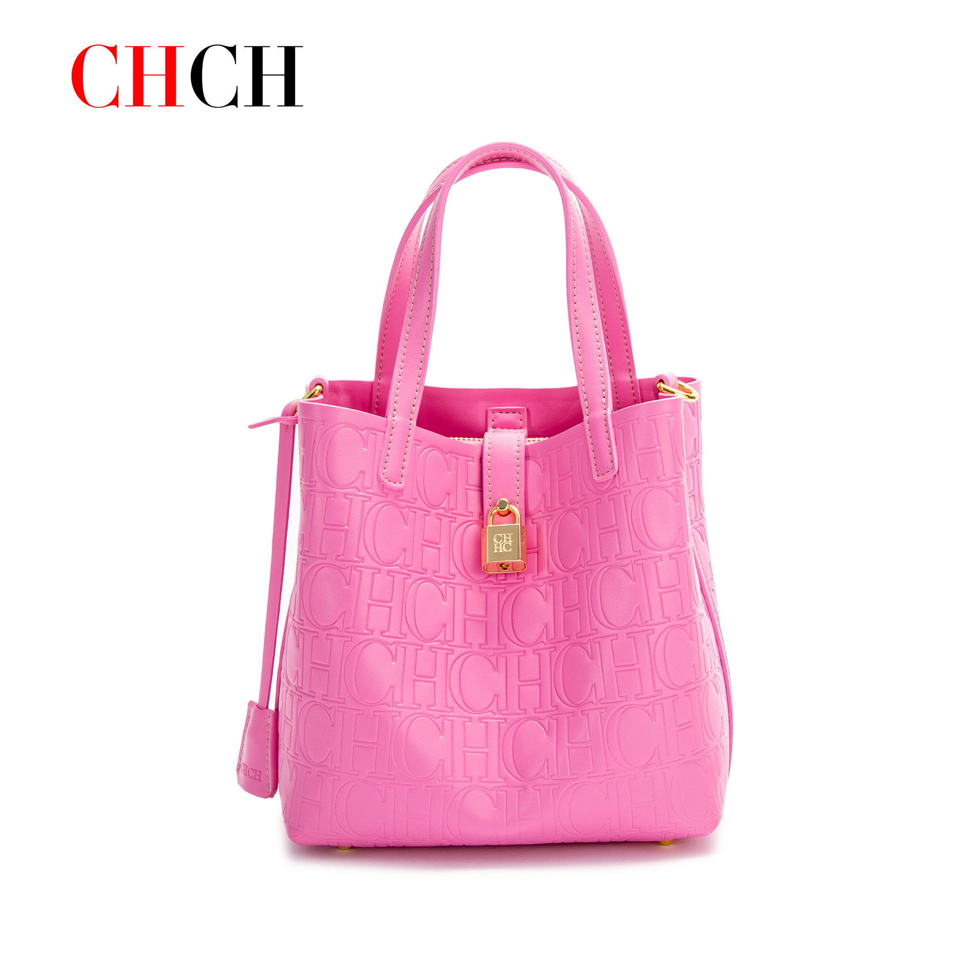Sac à bandoulière pour femme C-H, nouvelle collection printemps 2026, sac à main, portefeuille rose pour femme, cadeau