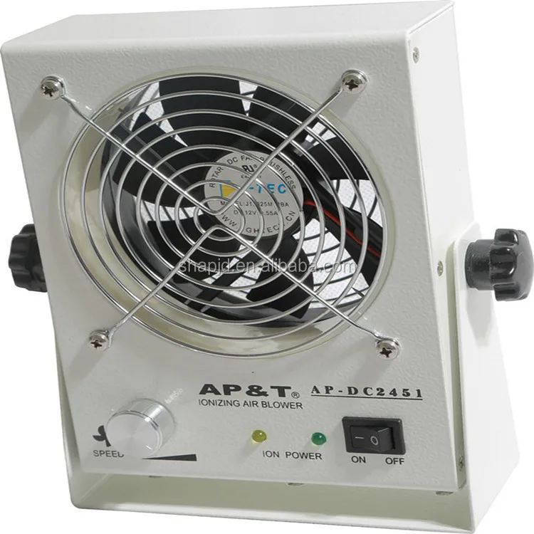 Ionizador de soplador de aire, neutralización de electricidad antiestática, Benchtop de AP-DC2451-001-6