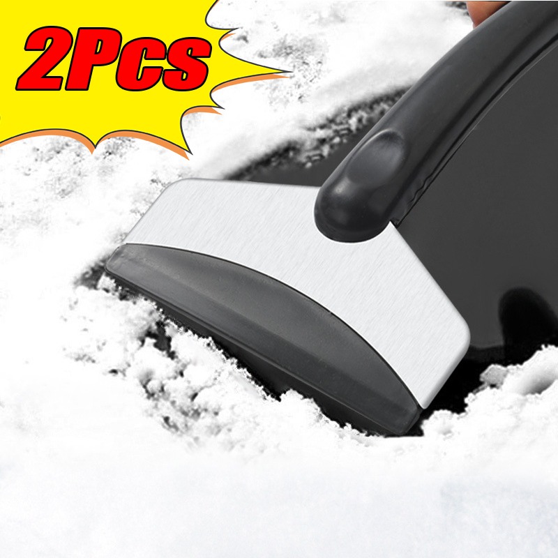 2 Stuks Multifunctionele Auto Sneeuwschuiver Winter Voorruit Ontdooien Ijskrabber Tool Glas Sneeuw Removal Tools Auto Accessoires