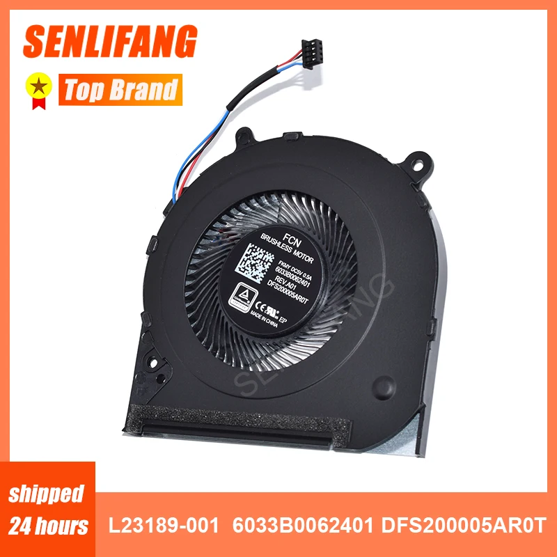 Kipas Pendingin CPU B7506ASHSF2300TN L23189-001 6033B 0062401   DFS 200005 AR0T Untuk HP 14-CF 14-CK 14-CM 240 246 G7 240G7 246G7 14S-DP