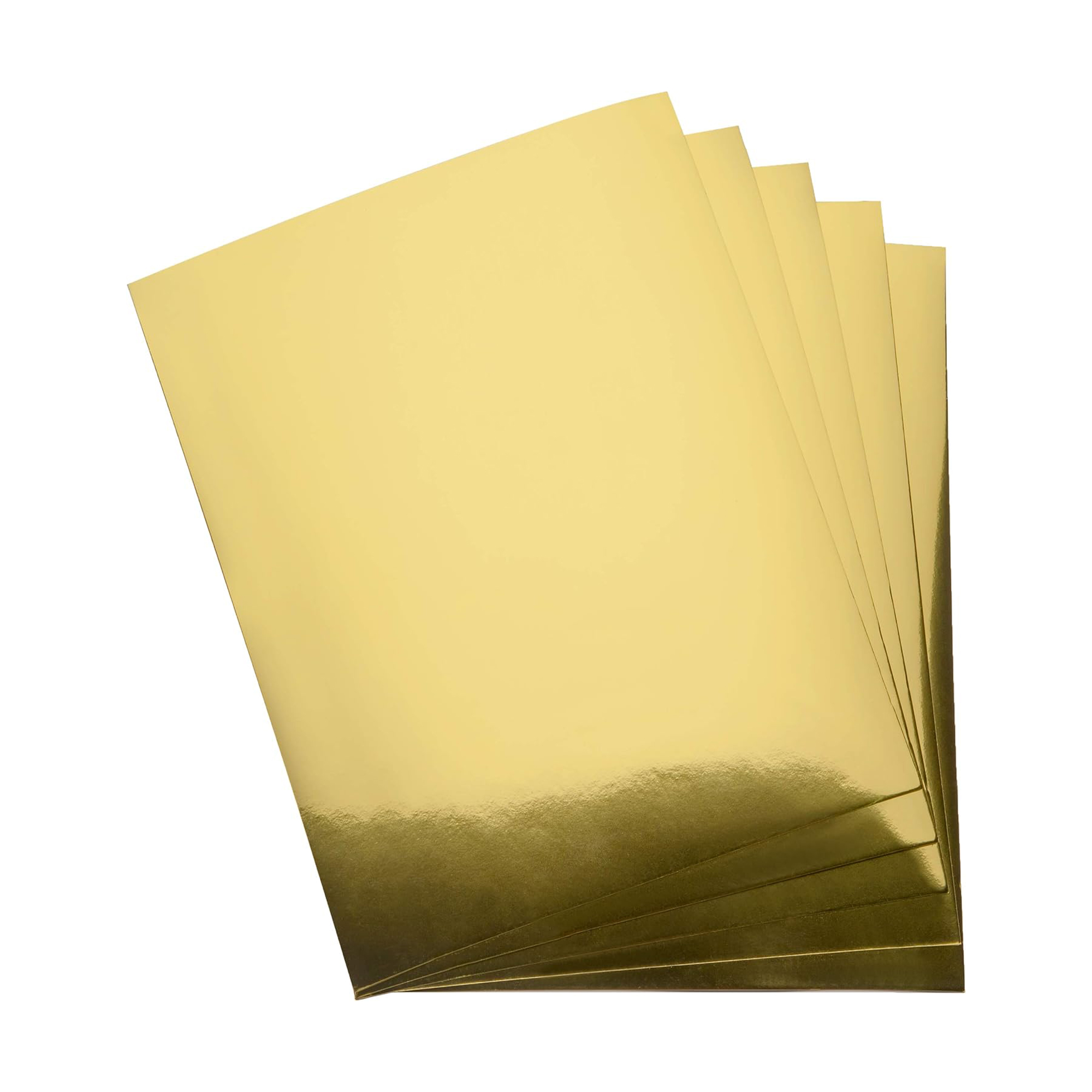 10/20 hojas A4 de papel dorado de Metal brillante, adecuado para bricolaje, varios manualidades y arte en papel, festivales, cumpleaños