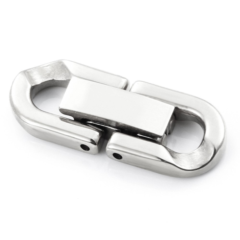 2Pcs Stainless Steel Connecting buckle Clasps Hooks Bracelet Necklace Connectors For DIY Jewelry Making Supplies Accessories