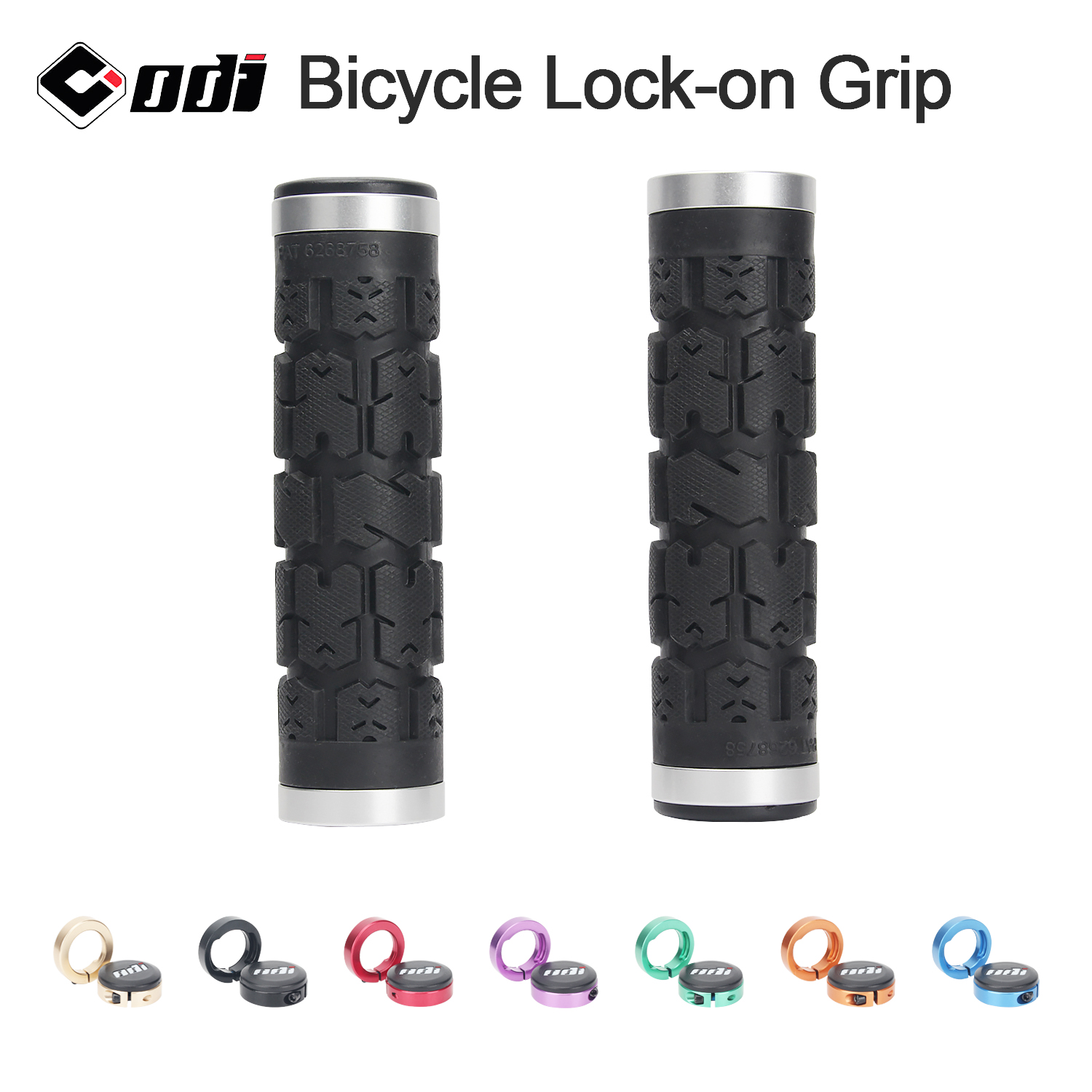 ODI RG01 จักรยานHandlebar Grips Rogue Lock-On Anti-Slip Shock Absorptionฝาครอบมือจับล็อคคู่สําหรับMTB/แผนที่ชิ้นส่วนจักรยาน
