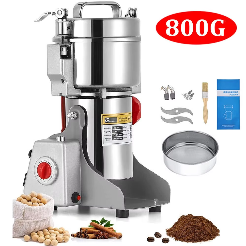 Macinacaffè elettrico ad alta potenza da cucina cereali noci fagioli spezie grani smerigliatrice macchina macinacaffè domestico multifunzionale