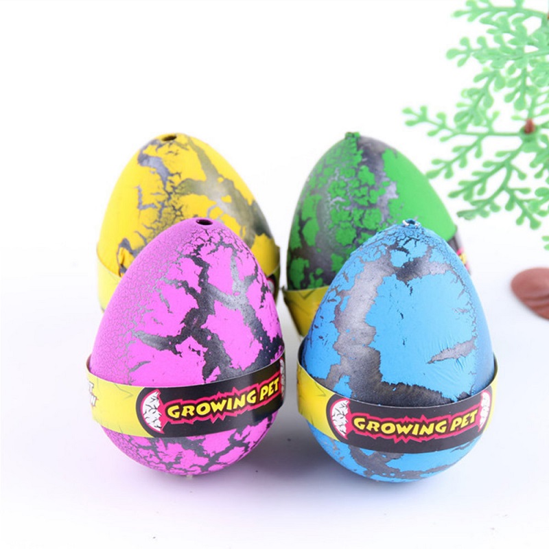 4 Uds. Dinosaurio mágico para incubar, agregar agua, huevo para cultivo, proceso de cría de animales, enseñanza educativa, juguetes Divertidos para chico