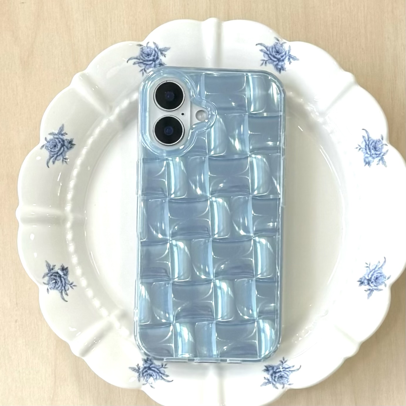 Koreaanse Ins Zomer Ijsblok Patroon Telefoon Case voor iPhone 16 15 14 13 Pro Max Achterkant Funda