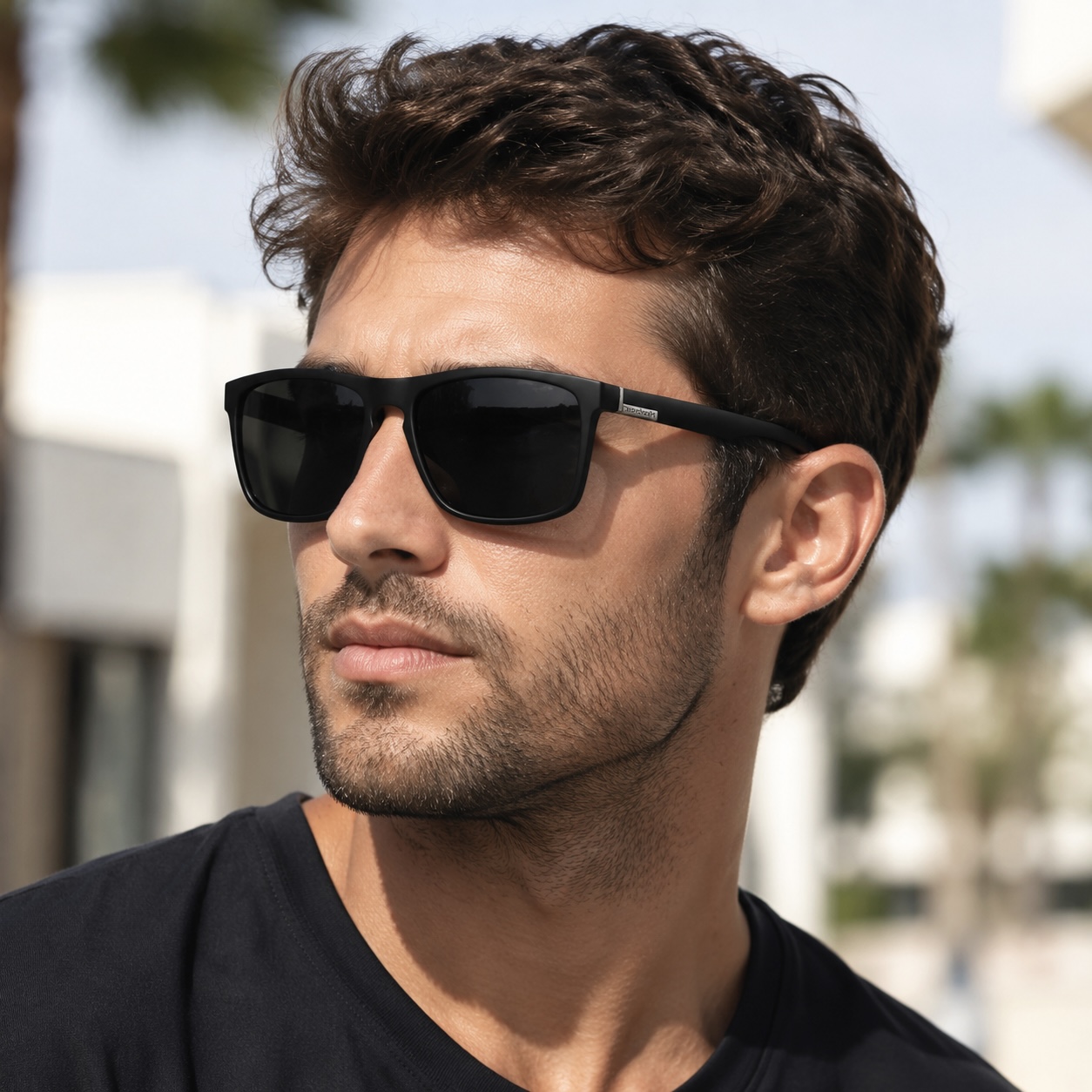 Vintage Square Polarized Sunglasses – Luxury Designer Style UV400 Driving Glasses for Men and Women, Fashion Casual Eyewear for Fishing, Outdoor & Daily Wear