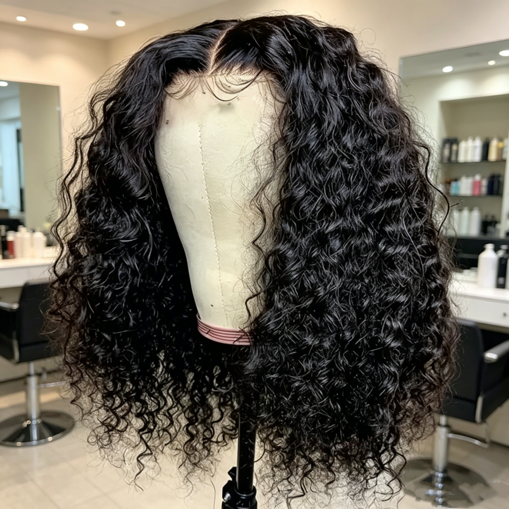 Peruca de Cabelo Humano Ondulado Solto com Densidade 250, Bob Curto, Renda HD 13x4, Cabelo Cacheado Natural Birmanês, Peruca Frontal 13x6, Peruca com Fechamento de Renda 5x5 Sem Cola