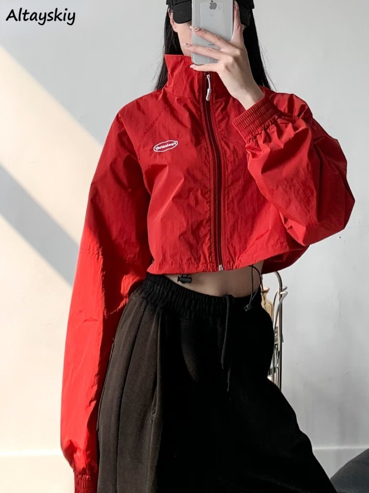 Jackets Women Classic Simple All-match Streetwear Leisure Attractive Vacation Sun-protection Appliques Spring Ulzzang Popular