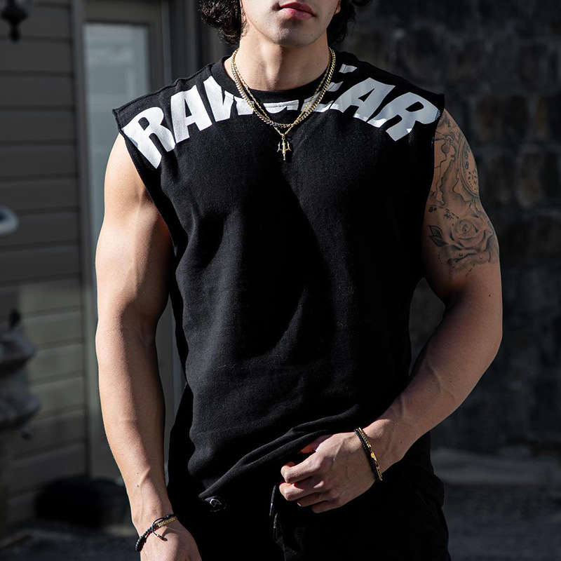 Heren zomer katoenen tanktop spiertraining fitness workout mouwloze shirts O-hals vest casual sporttops mannelijk trendy ademend