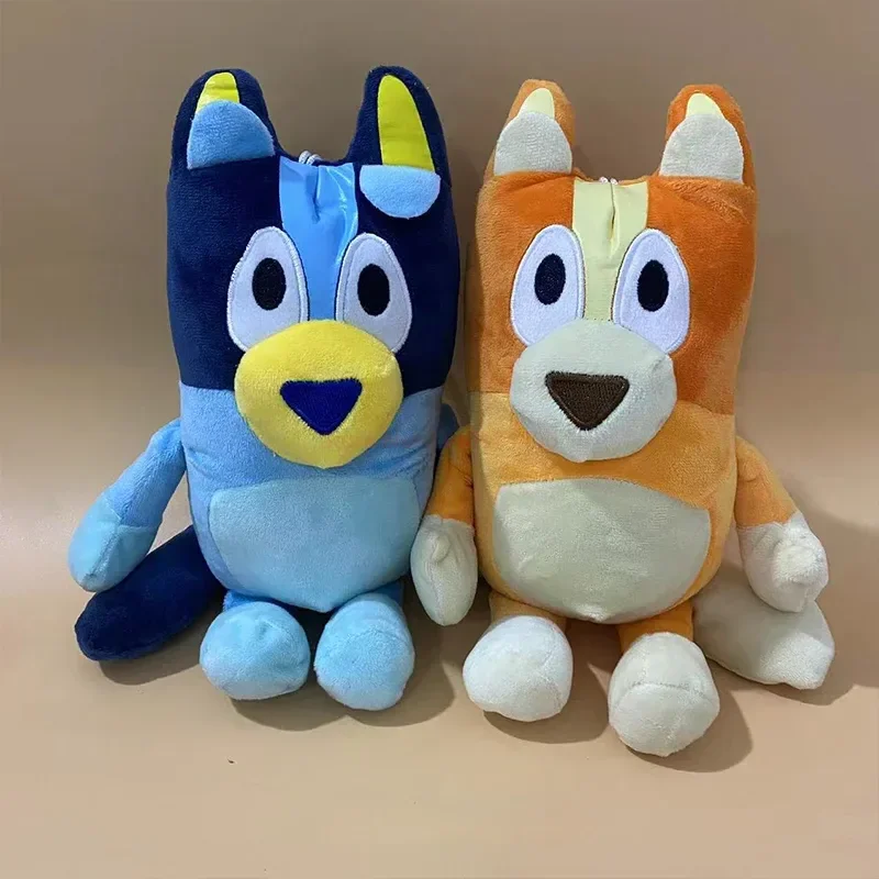 Bluey família brinquedos de pelúcia bonito simulação cão de estimação patrulha bingo irmã kawai brinquedo de pelúcia das crianças boneca natal presente aniversário brinquedo