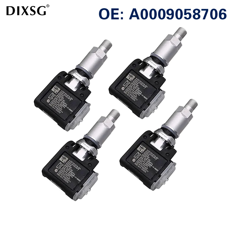 4 шт., датчик давления в шинах A0009058706 TPMS 433 МГц 0009058706 для Mercedes-Benz GLA /GLB / GLE-Class B/E-Class Sprinter