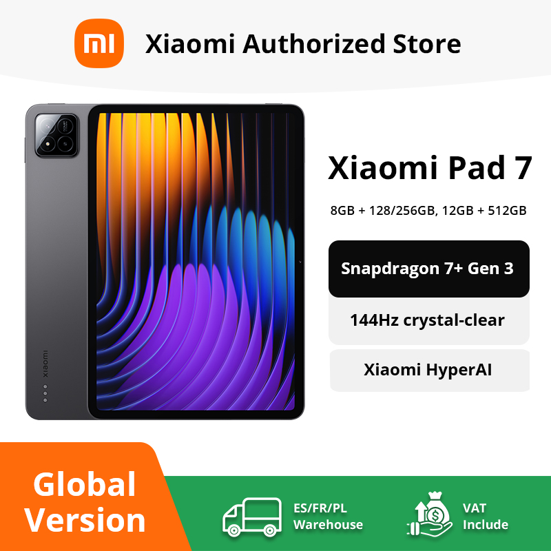 Globalna wersja Xiaomi Pad 7 Snapdragon 7+ Gen 3 Octa-core CPU Tablet 8850mAh 13MP Kamera 11.2 cali 3.2K Wyświetlacz 144Hz