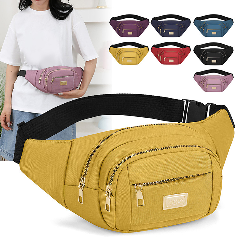 Mulheres pacote de peito à prova dwaterproof água saco de esportes ao ar livre bolsa de lona estilo coreano saco de cintura fanny bolsa crossbody masculino saco de banana